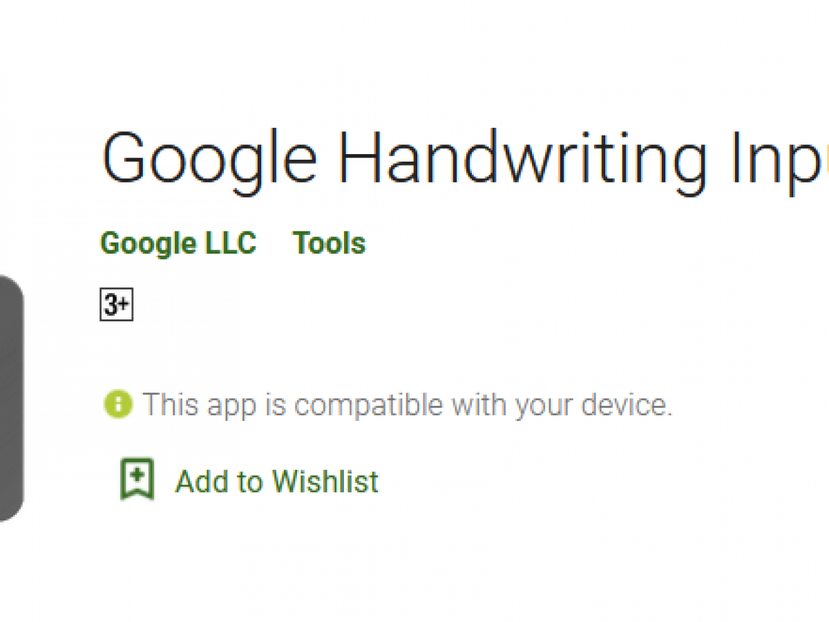 google handwriting app download